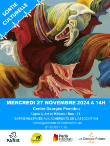 Sortie culturelle novembre 2024